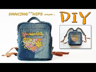 DIY/청바지 리폼/백팩 만들기/backpack Making/reform/recycling old jeans/school bag/ 가방 만들기/reform/tutorial/