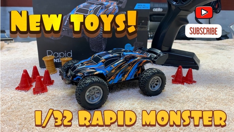 RAPID MONSTER 1, 32 unboxing and Review, 1, 32 scale, rccars ( EDITED