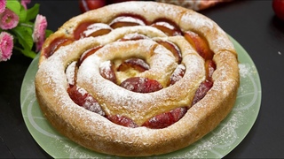 Сдобный пирог со сливами и маком. Безумно вкусный и простой пирог