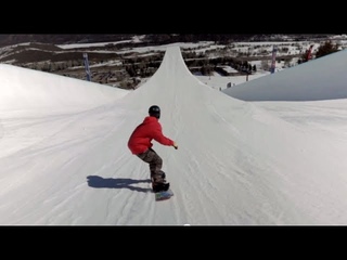 First-Ever Double Super Pipe Snowboard Session