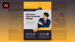 Business Flyer Design in Adobe Illustrator