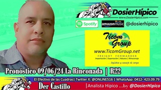 Der Castillo El efectivo de las Cuadras | Pronstico 09/06/24 La Rinconada INH | R22 | DH#84 &