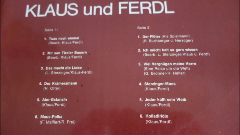 klaus und ferdl heidi heidi tuas no amal 12 titel