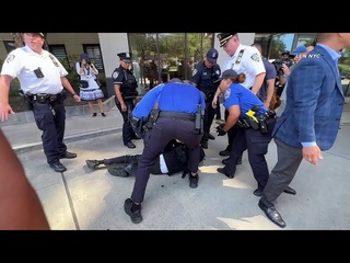 Counter-Protestors & Curtis Sliwa Arrested at Anti-Migrant Protest Gracie Mansion NYC