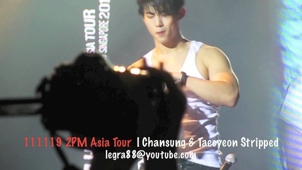 Фанкам 111119, 2 PM hands up asia tour(singapore) Chansung Taecyeon