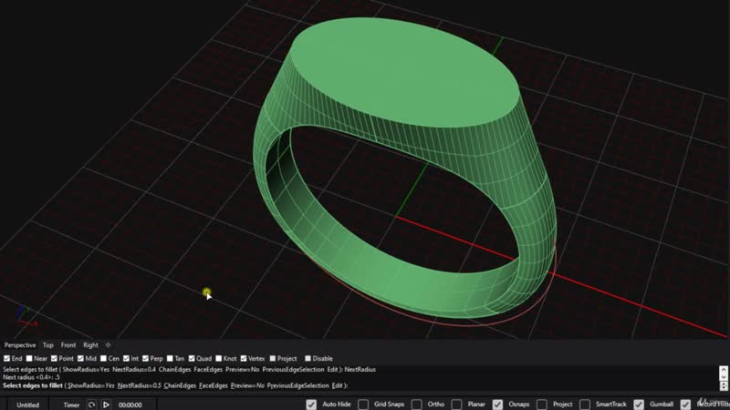4. 2 Hollow the ring to reduce