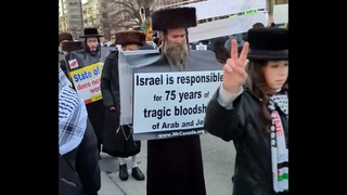 Masses of anti Zionist Jews protesting the Genocide in Gaza