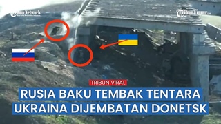 FULL: Video Ekslusif, Rusia Sergap serta Baku tembak Di bawah Jembatan Pinggiran Donetsk