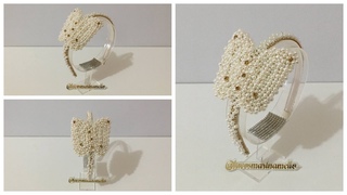Tiara Borboleta Perolada🎀By Marina Mello