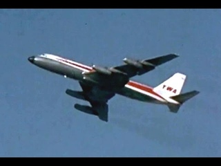TWA Convair CV-880 - Take-off Kansas City - 1962
