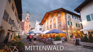 MITTENWALD GERMANY  - The Most Picturesque Evening Walk In Alpenwelt Karwendel 8K