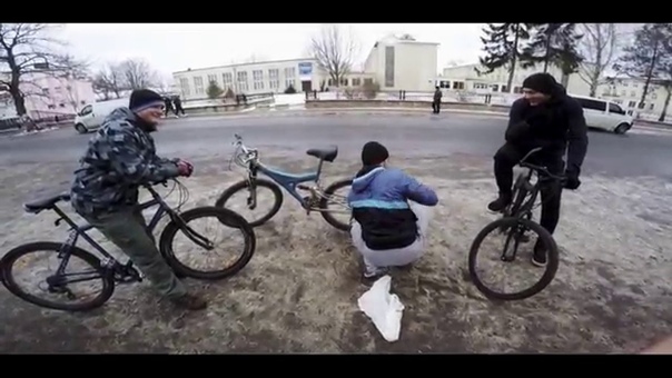 Winter Running on bike