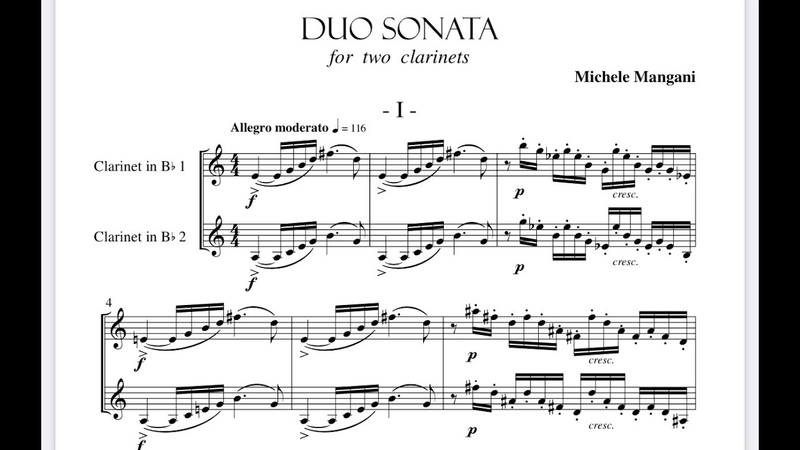 MICHELE MANGANI Duo Sonata I mov. Corrado Giuffredi Cindy Lin,