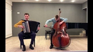 Monti - Czardas on doublebass and accordion / Монти - Чардаш (контрабас и баян)