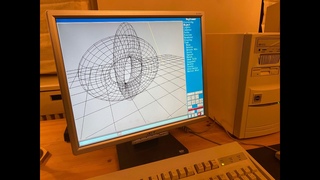 Im BACK in 3D Studio 4.0! Rendering a 3D Object on a Pentium MMX in the NIGHTTIME!