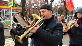Парад 7 ноября в Клинцах.