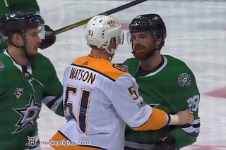 Austin Watson vs Jamie Oleksiak Dec 5, 2017