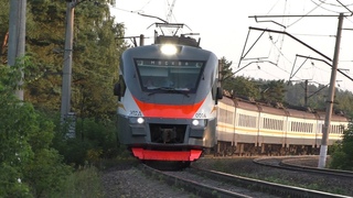 Электропоезд ЭП2Д-0006 ЦППК перегон Шемякино - Обнинское