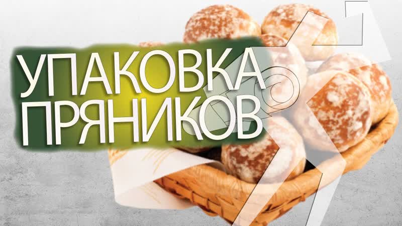 Упаковка пряников на горизонтальной упаковочной машине ALD