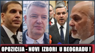 SNS pobegao pred opozicijom u Beogradu!| Mi glas iz naroda, NADA i SPN: Novi izbori, sa SNS nikad!