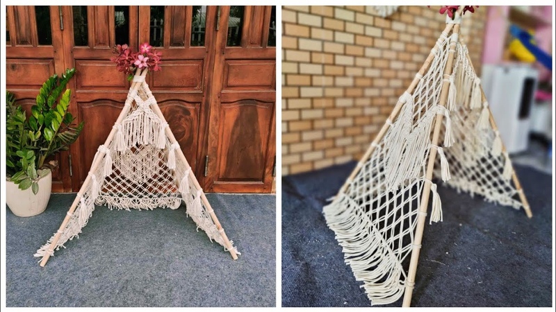 DIY MACRAME TEEPEE,