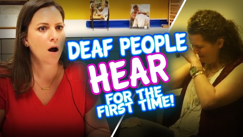 Amazing People Hearing for the First Time Deaf Hearing Impaired Get Cochlear Implants turned