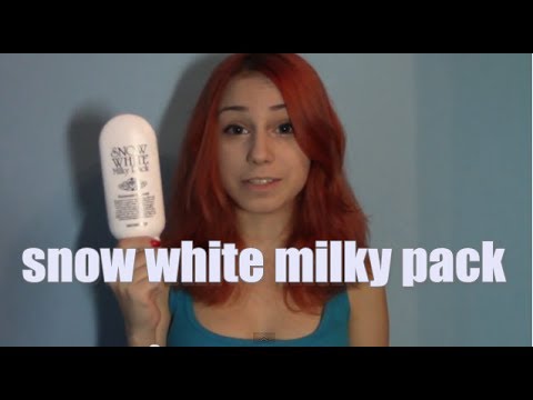 Snow white milky pack ОБЗОР ревью. Как сделать кожу