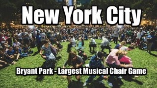 ❗LIVE❗ New York City - Largest Musical Chair Game - Bryant Park - Midtown Manhattan #nyc #walking