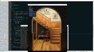 GPU path tracer with adaptive antialiasing