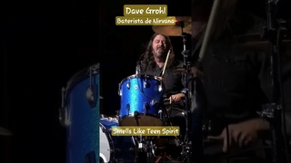 Dave Grohl, baterista de Nirvana, Smells Like Teen Spirit    #music