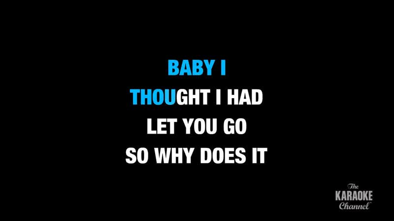 Why Does It Hurt So Bad in the Style of Whitney Houston karaoke video with lyrics (no lead