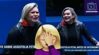 BOLSONARISTAS COLOCAM ATRIZ DE TEATRO PARA FAZER SHOW GROTESCO NO PLENÁRIO DO SENADO: PL DO ESTUPRO