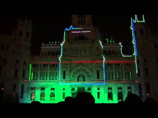 Mapping 3D. Feliz Navidad Madrid 2012 - Plaza de Cibeles