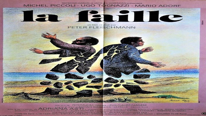 LA FAILLE (1975) de Peter Fleischmann con Michel Piccoli, Ugo Tognazzi, Mario Adorf, Adriana Asti, Dimos