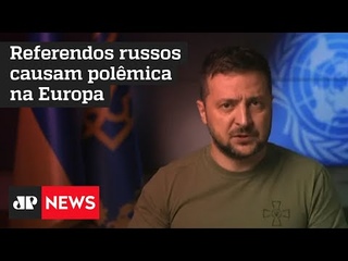 Zelensky diz que no vai negociar com Rssia aps referendos