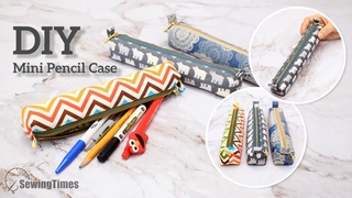 DIY Mini Pencil Case | Easy & Slim Cosmetic Pouch Tutorial sewingtimes