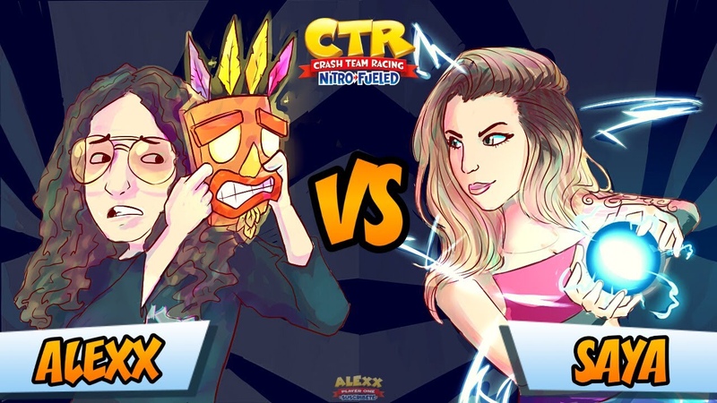 Las carreras más violentas y tóxicas ALEXX vs Super Saya Girl, CTR Nitro