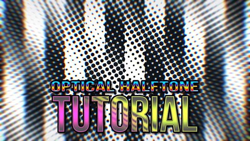 Optical Halftone Animation, After Effects Tutorial Background,