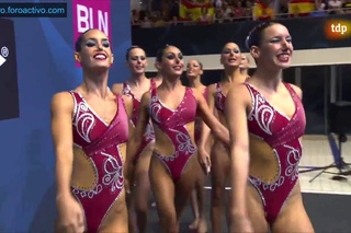 Spain (ESP) Team Free Final Berlin European Aquatics Championships 2014
