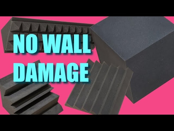 Mount Corner Bass Traps and Acoustic Foam with NO WALL
