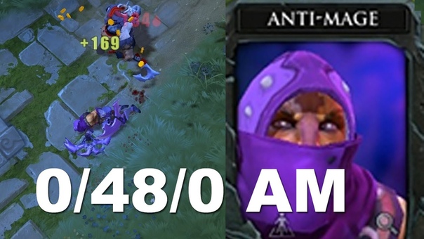 0, 48, 0 Tryhard Feeding 6000 MMR Anti Mage Dota