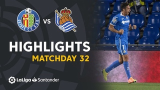 Highlights Getafe CF vs Real Sociedad (2-1)