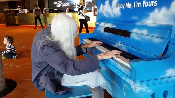 Natalie Trayling plays a Street Piano Hamer Hall Melbourne ( Spontaneous