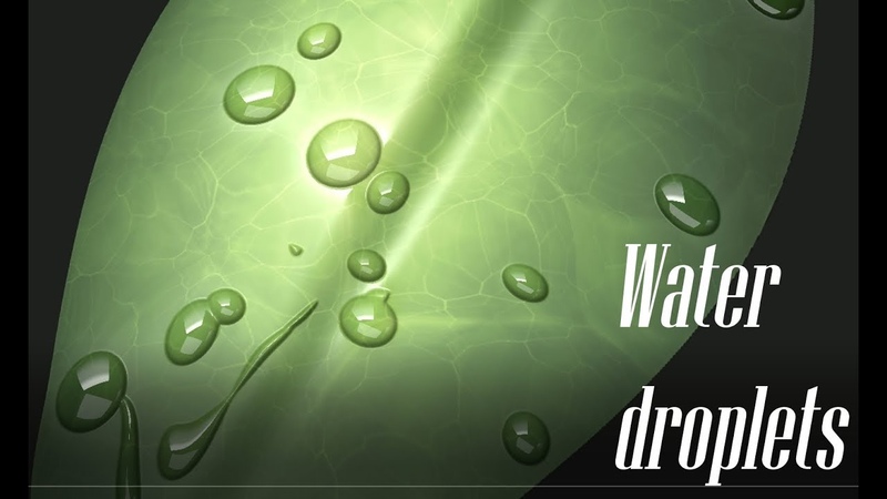 Water droplets tutorial with Substance