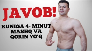 ОЗИШ УЧУН  4- МИНУТЛИК,  МАШКЛАР  OZISH UCHUN 4-MINUTLIK MASHQLAR