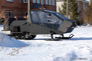 Снегоход с кабиной Cнегомакс