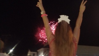 new year  #246  # Bermuda#Virgin Islands. New Year's Eve1st Street, Holetown, West Coast.