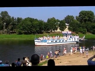 Вологда рулит! Столкновение прогулочных пароходов на Дне города в Вологде.