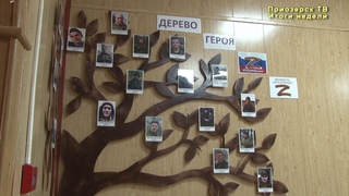 Торжественное открытие арт-объекта «Дерева Героев».Итоги недели от