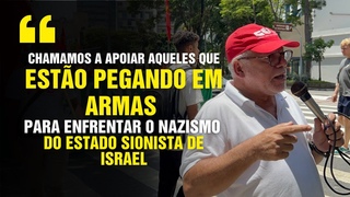 preciso apoiar quem pega em armas para enfrentar o nazismo do Estado sionista de Israel